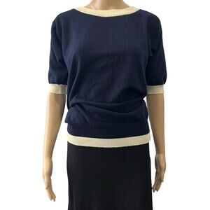 Chanel Cashmere Short Sleeve Sweater